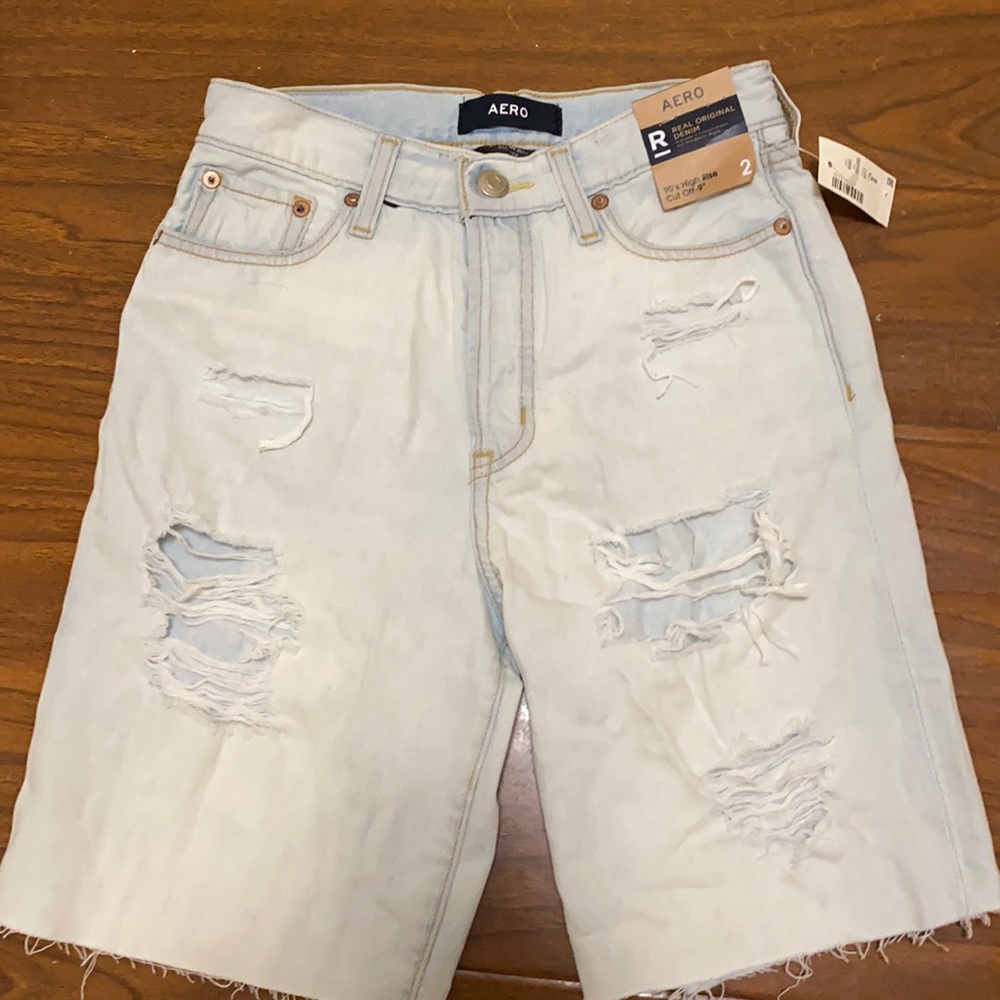 Aero 90s high rise cut off-9”